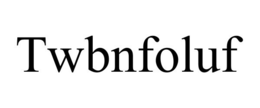 TWBNFOLUF trademark