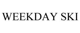 WEEKDAY SKI trademark
