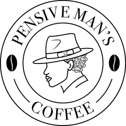 PENSIVE MAN'S COFFEE trademark