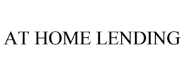 AT HOME LENDING trademark