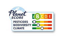 PLANET SCORE A B C D E PESTICIDES BIODIVERSITY CLIMATE trademark