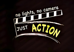 NO LIGHTS, NO CAMERA JUST ACTION trademark