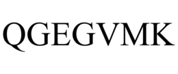 QGEGVMK trademark