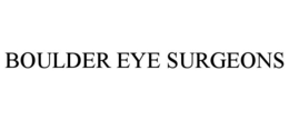 BOULDER EYE SURGEONS trademark