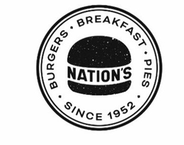 BURGERS NATION'S BREAKFAST SINCE 1952 PIES trademark