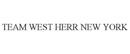TEAM WEST HERR NEW YORK trademark