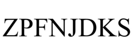 ZPFNJDKS trademark