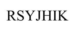 RSYJHIK trademark