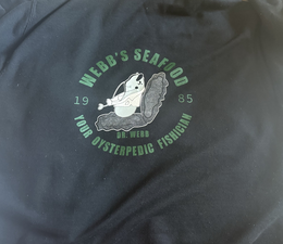 WEBB'S SEAFOOD 1985 DR. WEBB YOUR OYSTERPEDIC FISHICIAN trademark