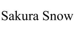 SAKURA SNOW trademark