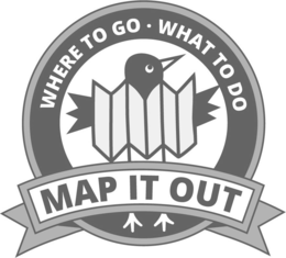MAP IT OUT WHERE TO GO WHAT TO DO trademark