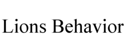 LIONS BEHAVIOR trademark