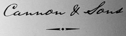 CANNON & SONS trademark