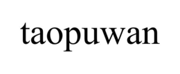 TAOPUWAN trademark
