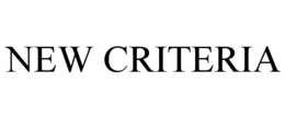 NEW CRITERIA trademark