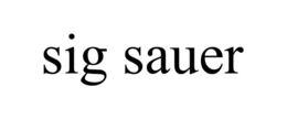 SIG SAUER trademark