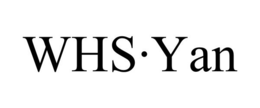 WHS·YAN trademark