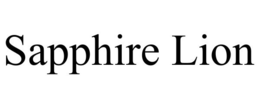 SAPPHIRE LION trademark