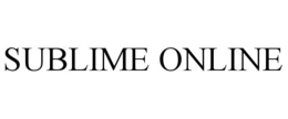SUBLIME ONLINE trademark