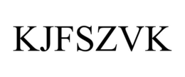 KJFSZVK trademark