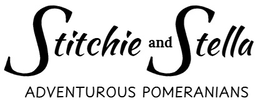 STITCHIE AND STELLA ADVENTUROUS POMERANIANS trademark