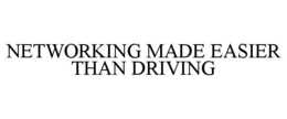 NETWORKING MADE EASIER THAN DRIVING trademark