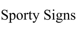 SPORTY SIGNS trademark