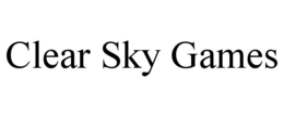 CLEAR SKY GAMES trademark
