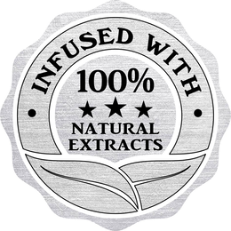 INFUSED WITH 100% NATURAL EXTRACTS trademark
