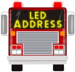LED ADDRESS trademark