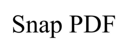 SNAP PDF trademark