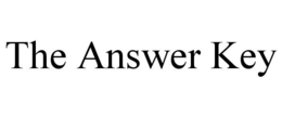 THE ANSWER KEY trademark