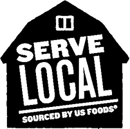 SERVE LOCAL SOURCED BY US FOODS trademark