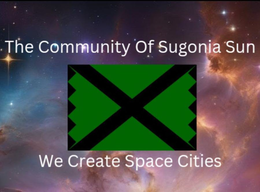 THE COMMUNITY OF SUGONIA SUN WE CREATE SPACE CITIES trademark