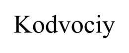 KODVOCIY trademark