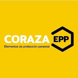 CORAZA EPP ELEMENTOS DE PROTECCIÓN PERSONAL trademark