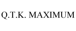 Q.T.K. MAXIMUM trademark