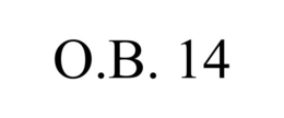 O.B. 14 trademark
