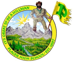 PLACER HIGH SCHOOL - EST. 1897 IT'S GREAT TO BE A HILLMAN P trademark