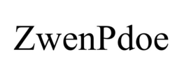 ZWENPDOE trademark