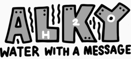 ALKY H2O WATER WITH A MESSAGE trademark