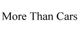 MORE THAN CARS trademark
