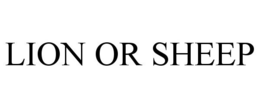 LION OR SHEEP trademark