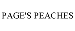 PAGE'S PEACHES trademark