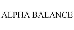 ALPHA BALANCE trademark