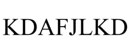 KDAFJLKD trademark