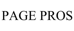 PAGE PROS trademark