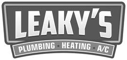LEAKY'S PLUMBING • HEATING • A/C trademark