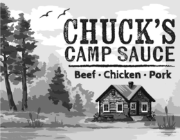 CHUCK'S CAMP SAUCE BEEF CHICKEN PORK trademark
