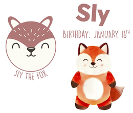 SLY BIRTHDAY: JANUARY 16 SLY THE FOX trademark
